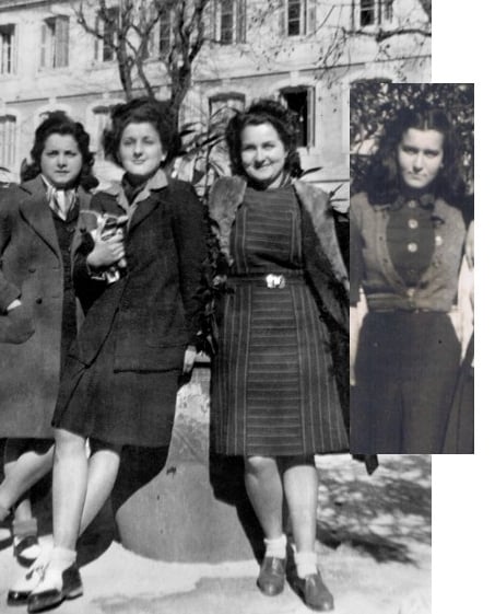 Le quatuor — photo d’archives (1942-1943)